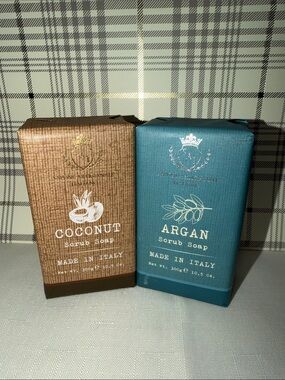 SAI Coconut & ARGAN Scrub Soap Bars Unisex 2 Bars